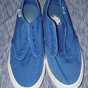 Blue sneakers